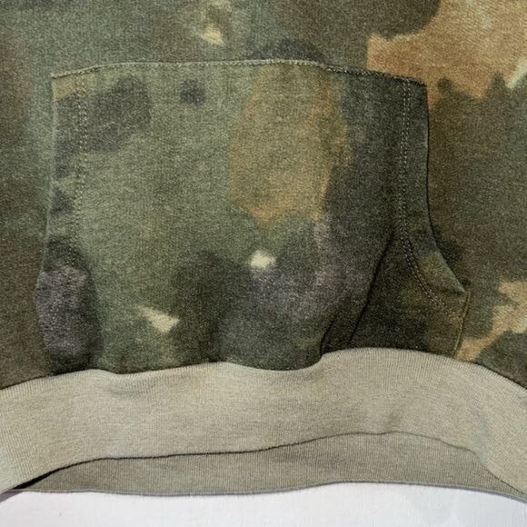 Camo Hoodie Sweatshirt With Kangaroo Pocket & Drawstring Hood - Picture 7 of 10